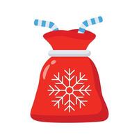 Get your hands on santa sack 3d icon vector