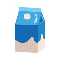 Well-crafted icon of milk pack in 3d style vector