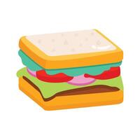 Get your hands on bread sandwich 3d icon vector