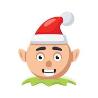 An icon of elf character creatively designed in 3d style vector