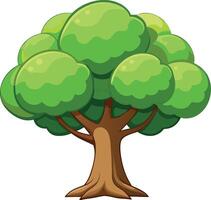 Tree with Green Leaf Illustration vector