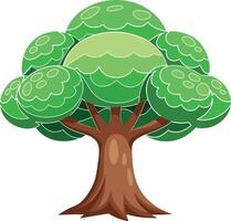 High-Quality Green Tree Graphics vector