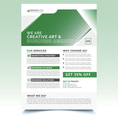 A4 Size Corporate Business Flyer Design