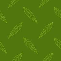 Leaves Pattern. Endless Background. Seamless vector