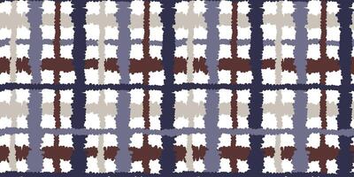 Checkered seamless pattern with hand drawn brushed lines in trendy color. Modern print for fabric, textiles, wrapping paper vector