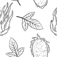 This beautiful handdrawn botanical pattern showcases artistic flair and creativity vector