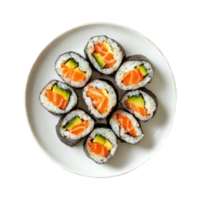 Fresh Salmon Sushi Rolls png