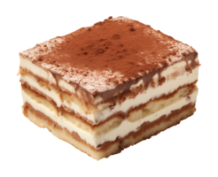 Tiramisu Isolated on Transparent Background png