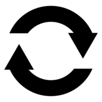 A circular symbol with arrows pointing in different directions png