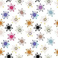 Colorful abstract splatter paint seamless pattern background. vector