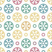 Colorful circles and dots pattern. vector