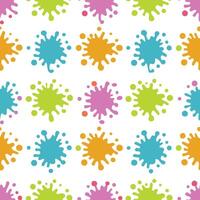Colorful paint splatter seamless pattern background. vector