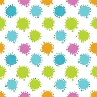 Colorful paint splatters seamless pattern. vector
