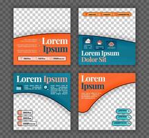 Modern Social Media Post Template with Editable Text and Gradient Design for Marketing and Promotions vector