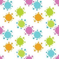 Colorful paint splatter seamless pattern. vector