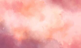 Watercolor Peach and pink Splash Background with Abstract Texture vector