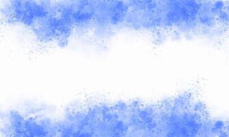 Blue Watercolor Abstract Background with Splatter Effect vector