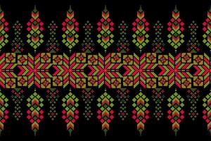 Geometric floral pattern background vector
