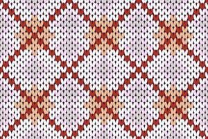 Knitting pattern, sweater. vector