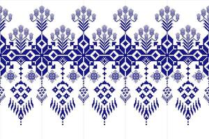 Flower ethnic pixel pattern,Aztec style,abstract background.design for texture,fabric,clothing,decoration,print,sarong. vector