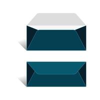 Envelope template, With 3D Box, Size 8.625 x 3.625, File vector