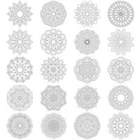 20 Mandala Floral pattern design set Mandalas coloring book pages, File vector