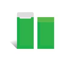 Envelope Die line template design, With 3D Box, Size 5 x 9.5 inch, File vector