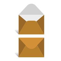 Envelope Size 13 x 10 inch, Die line template design, with 3D Box, file vector