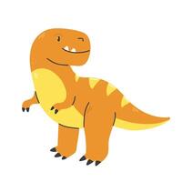 Cute Tyrannosaurus rex character isolated on a white background. illustration. vector