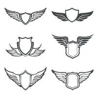 Wing Shield Design Collection vector