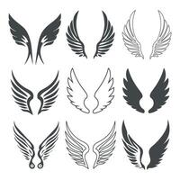 Winged Shield design with Sword. vector