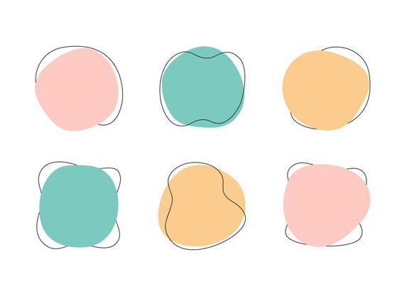 Color liquid abstract blob shapes, pastel irregular organic random forms, fluid silhouette, simple smooth ink stain. Highlight for social media stories