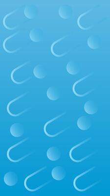 Gradient blue vertical background with raining geometric small objects. Minimal illustration. Suitable for wallpapers, presentations, web, etc.