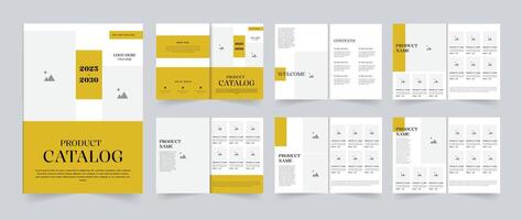 Product catalog design template or multipurpose catalogue design layout vector
