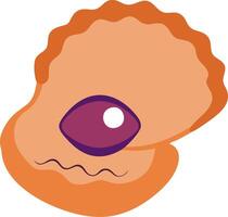 Abstract Colorful Cyclops Eye Sea Creature Illustration for Creative Projects vector