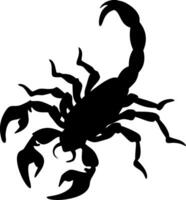 Scorpion Silhouette for Tattoos and Graphic Design Projects vector
