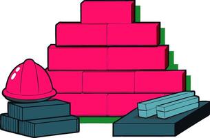Construction Tools and Materials Illustration for Design Projects vector