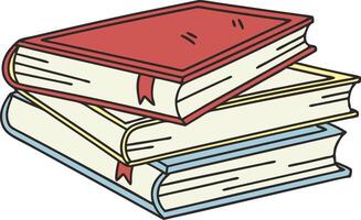 Colorful Stack of Books Illustration for Education and Design Projects vector