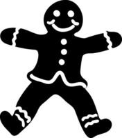 Gingerbread Man for Holiday Decorations and Baking Themes vector