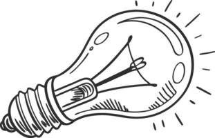 Illustration of Light Bulb Design for Creativity and Innovation Projects vector
