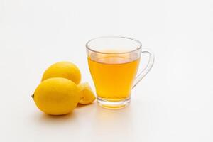cup of tea and lemons photo