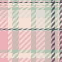 Loft plaid fabric, endless tartan pattern texture. Template textile check background seamless in light and pastel colors. vector