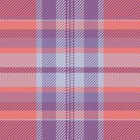 Composition plaid textile background, shirt texture fabric. Professional tartan pattern seamless check in red and pink colors. vector