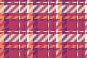 Many textile fabric texture, line pattern seamless plaid. Scottish tartan check background in red and light colors. vector