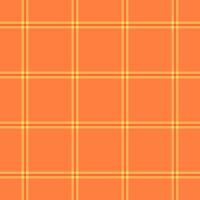 Vibrant orange and pale yellow plaid pattern. Perfect for backgrounds, textiles, and autumnal designs. Clean, simple, and versatile, this graphic evokes warmth and cheer. vector