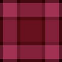 Grunge plaid check tartan, stage seamless texture . Sheet textile fabric background pattern in red and dark colors. vector