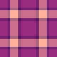Elegant purple and peach plaid pattern. Perfect for textile design, website backgrounds, or fashion projects. This soft, sophisticated design evokes feelings of warmth and style. vector
