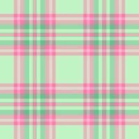 Form seamless check plaid, expressive textile fabric. Irish texture tartan pattern background in light and green colors. vector