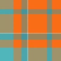 Variation plaid tartan fabric, quilted textile check. Content pattern texture seamless background in cyan and bright colors. vector