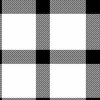 Simple pattern textile, glamour check fabric background. Packaging tartan plaid seamless texture in black and white colors. vector